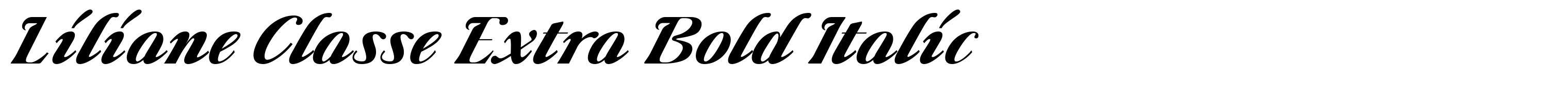 Liliane Classe Extra Bold Italic